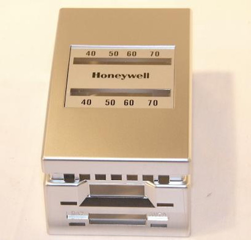  Honeywell 14004406-112 Farenheit Scall Chrome Thermostat Vertical Cover 40-70F 