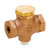  Control Devices CB12 In-line Cast Brass Check Valve, Single Tapped 1/8 Inch Plugged, 1-1/4 Inch FNPT Inlet, 1-1/4 Inch FNPT Outlet, Min Order Qty 25 