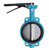  Titan Flow Control BF75INB0250 2 1/2 Inch Butterfly Valve, Cast Iron Body, Wafer Type, Ductile Iron Disc, Buna-N Seat, Infinite Handle 