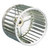 Lau 02048766 WHL 8 In Diameter X 4 In Width, Single Inlet Blower Wheel, Galvanized, 1/2 Inch Bore Size Image 1