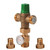  Taco 5123-T2-G Mixing Valve ASSE1070 and ASSE1017, Adjustment 85-120¬∞F, 3/4" NPT Male Union Connections W/Gauge 