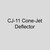  Modine 23117 CJ-11 Cone-Jet Deflector 