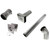 Z-Flex Z-Vent 3 In X 3 Ft Long Horizontal Vent Kit WITH 45 Degree Elbow, Single Wall, Cat III, Stainless 