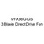  J&D Manufacturing VFA36G-GS 36 Inch Fiberglass Exhaust Fan, 7,068 CFM, Aluminum Shutter, Direct Drive, 115/230V/1Ph 