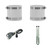 Festa Radon Festa 3x3 White Installers Kit, Includes Qty. (2) 3x3 White Fernco Couplers, Green Manometer, Line Cord Kit 