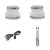 Festa Radon Festa 4x3 White Installers Kit, Includes Qty. (2) 4x3 White Fernco Couplers, Green Manometer, Line Cord Kit 