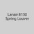  Lanair 8130 MX Series Spring Louver 