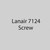  Lanair 7124 Screw Thumb 3/8 x 16 x 2 Zinc 