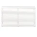  Amana AH18AGK01WB Rear Architectural Outdoor Grille, Aluminum, White 