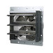 TPI CE18-DS 18 Inch Direct Drive Shutter Mounted Exhaust Fan, 3 Speed, 1/8 HP, 2300 CFM, 120V/1Ph