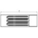  TPI CFHTR-60-5-208-1 60 Inch Heater Module, 17,075 BTU, 5 KW, 208V/1Ph 