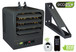  King Electric KB2410-1-ECO2S-PLUS Electric Garage Heater with Remote Sensor, 10 KW, 240V/1Ph 