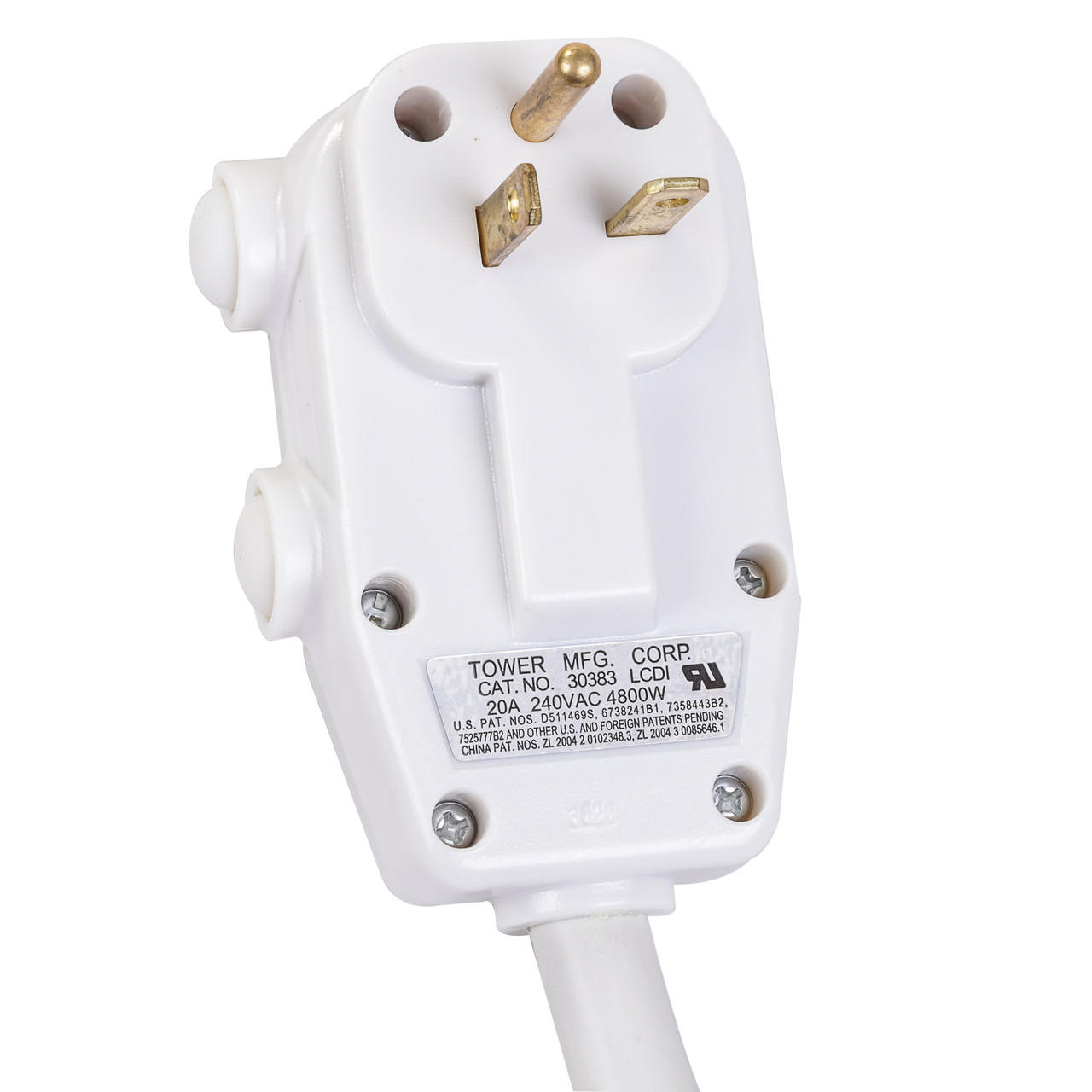 GE WJ26X10329 Power Cord, 240V, 4800W, 20A, OEM Tower Mfg Corp 30383