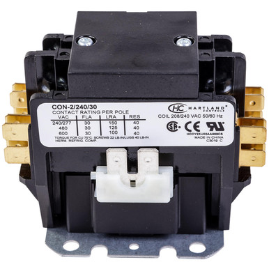 HartlandControls CON-2/240/30, HCCY2XU02AA999CS, 2P 208/240V 30A