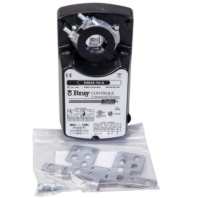 Bray DM24-70-A Electric Actuator, Non-Spring Return, 24V, 70 Lb. In.