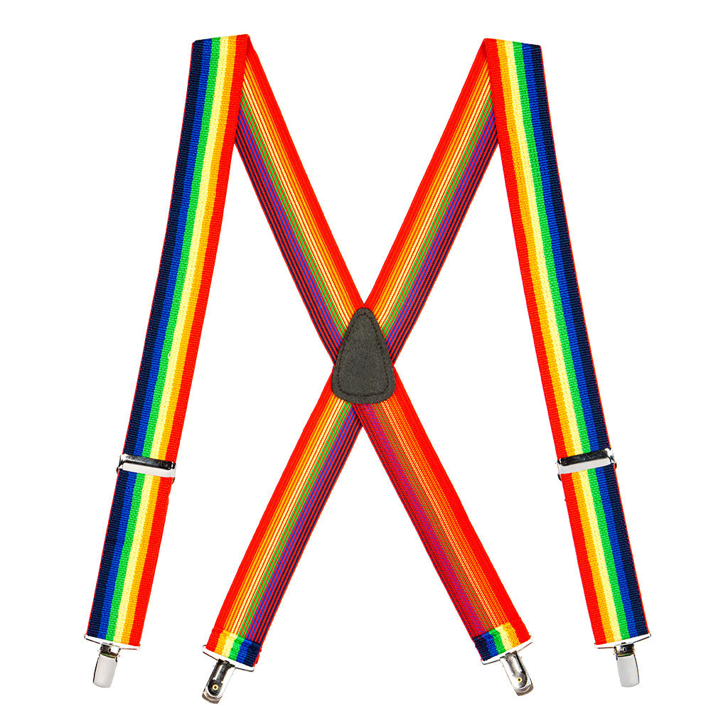 Forum Novelties Rainbow Suspenders