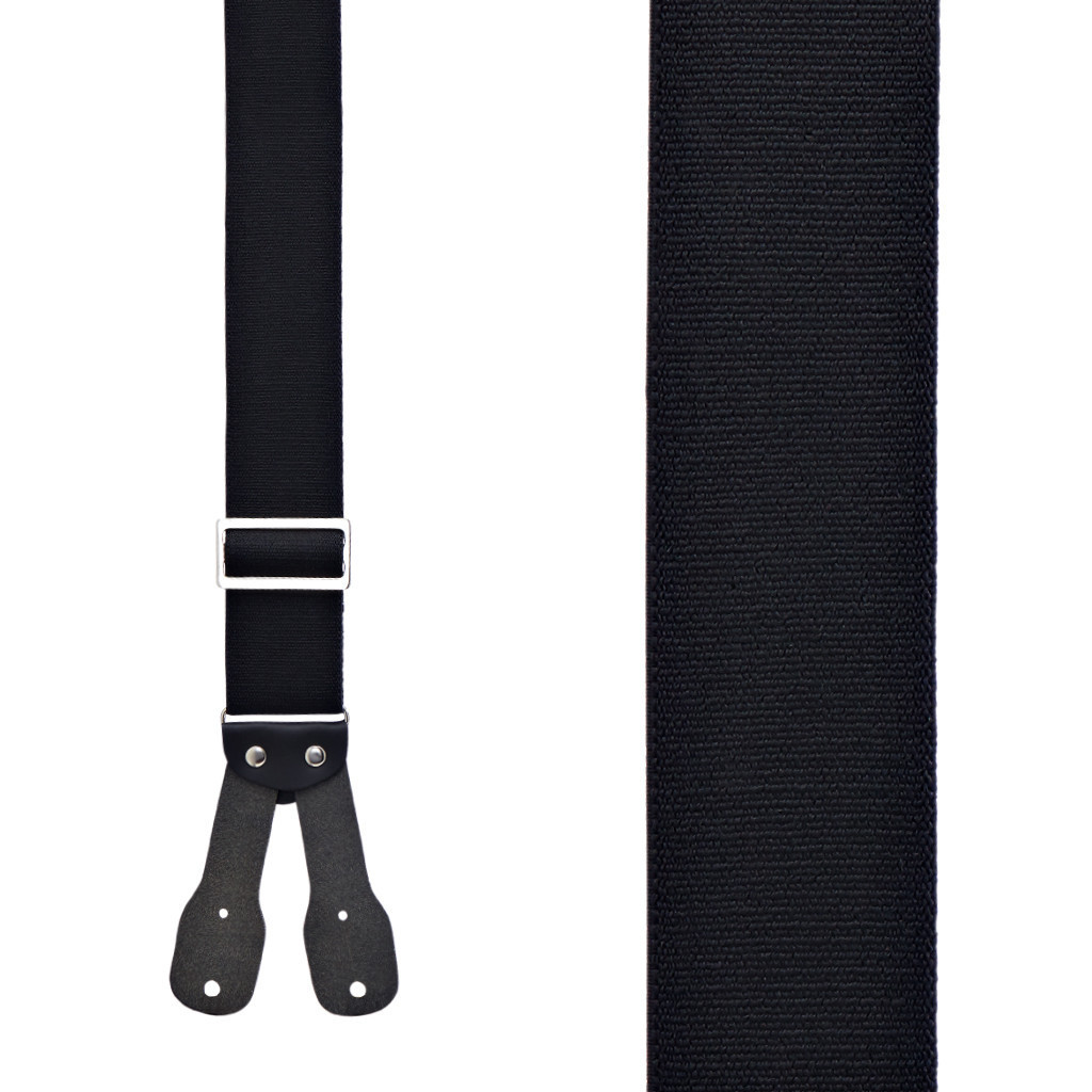 BLACK Logger Button Suspenders | SuspenderStore