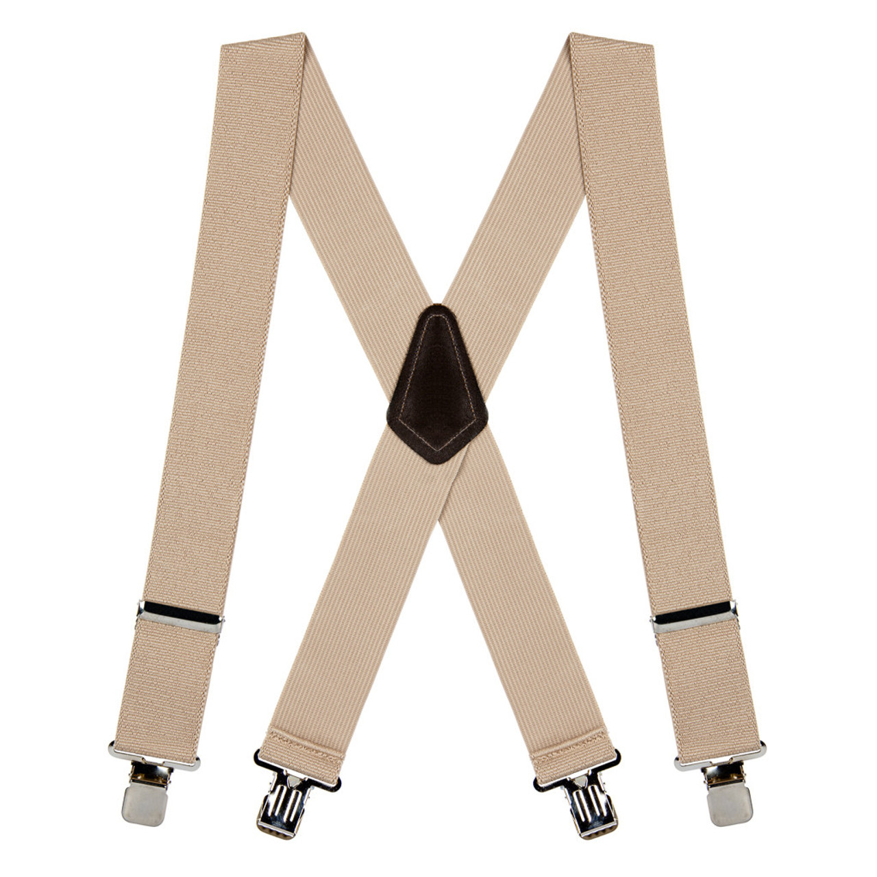 TAN Suspenders - 2 Inch Wide | SuspenderStore