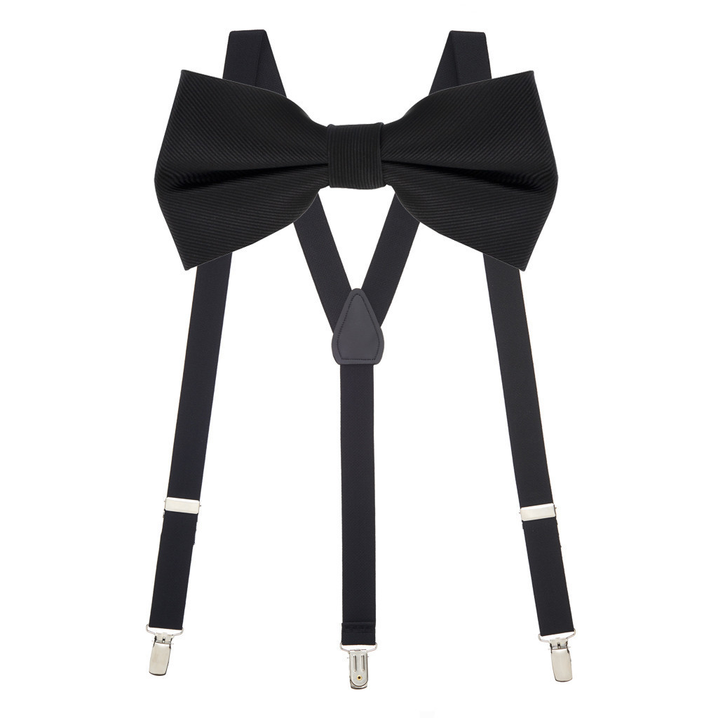 horse bow tie and suspenders