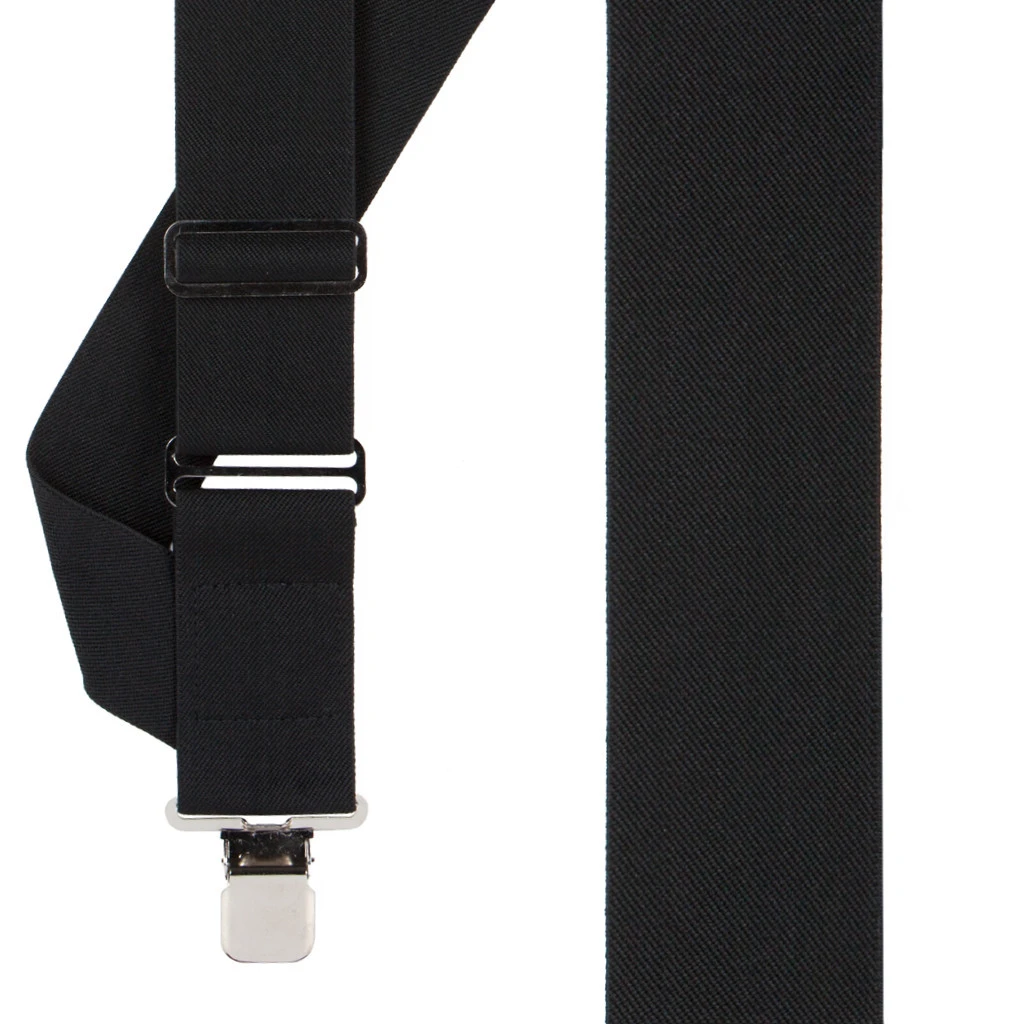 BLACK Side Clip Suspenders|SuspenderStore