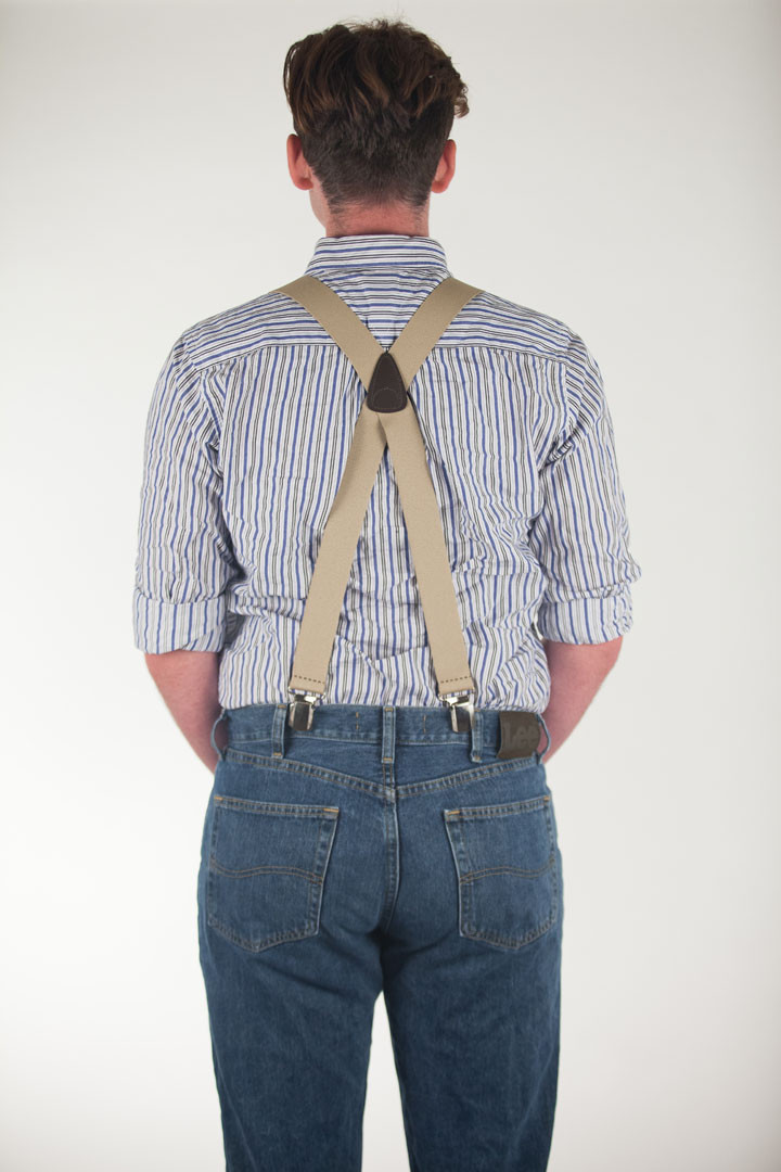 Boston Solid Pin Clip Suspenders SuspenderStore