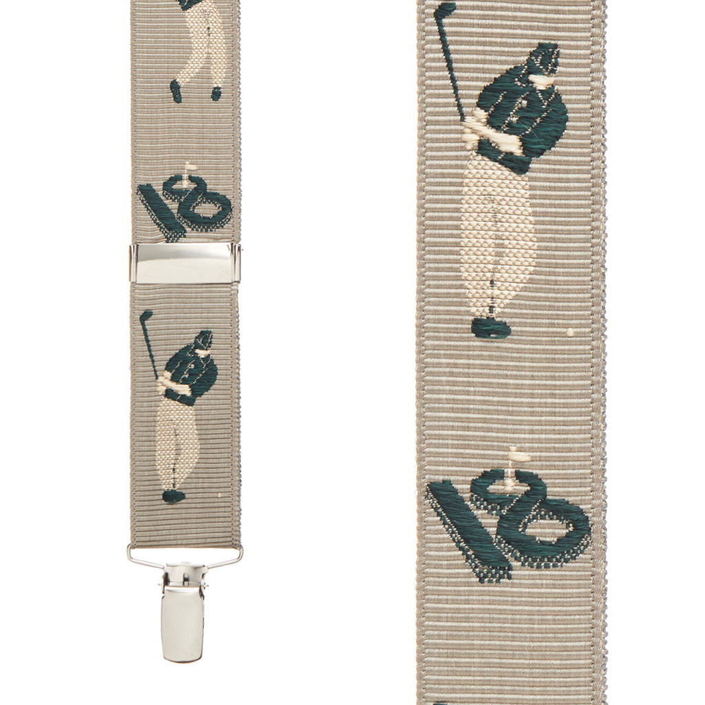 Golfer Grosgrain Suspenders - CLIP | SuspenderStore