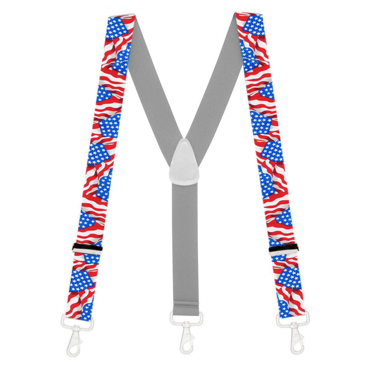 OLD GLORY 1.5 Inch Trigger Snap Suspenders SuspenderStore