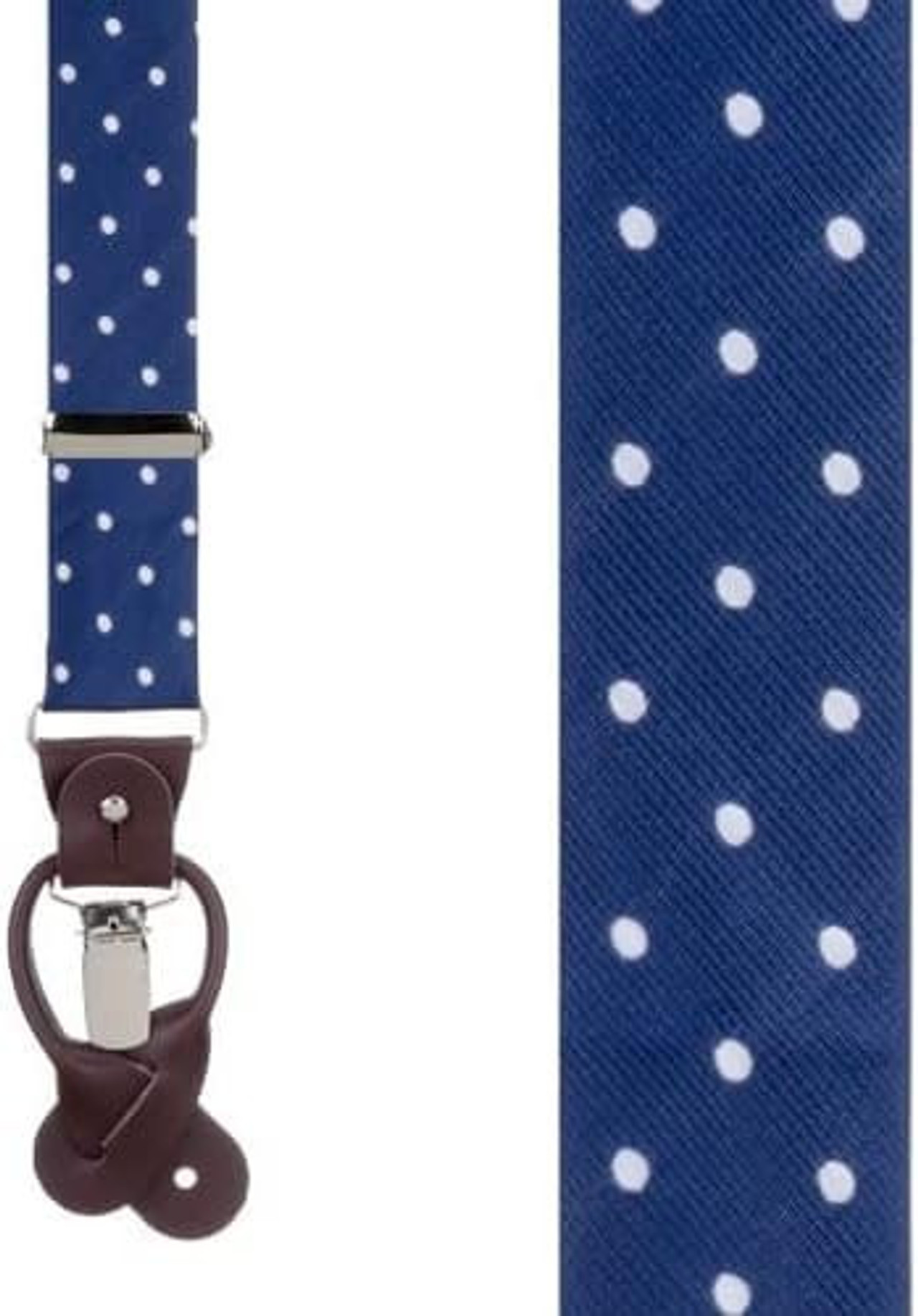 Bluelea Dot Jacquard suspenders skirt