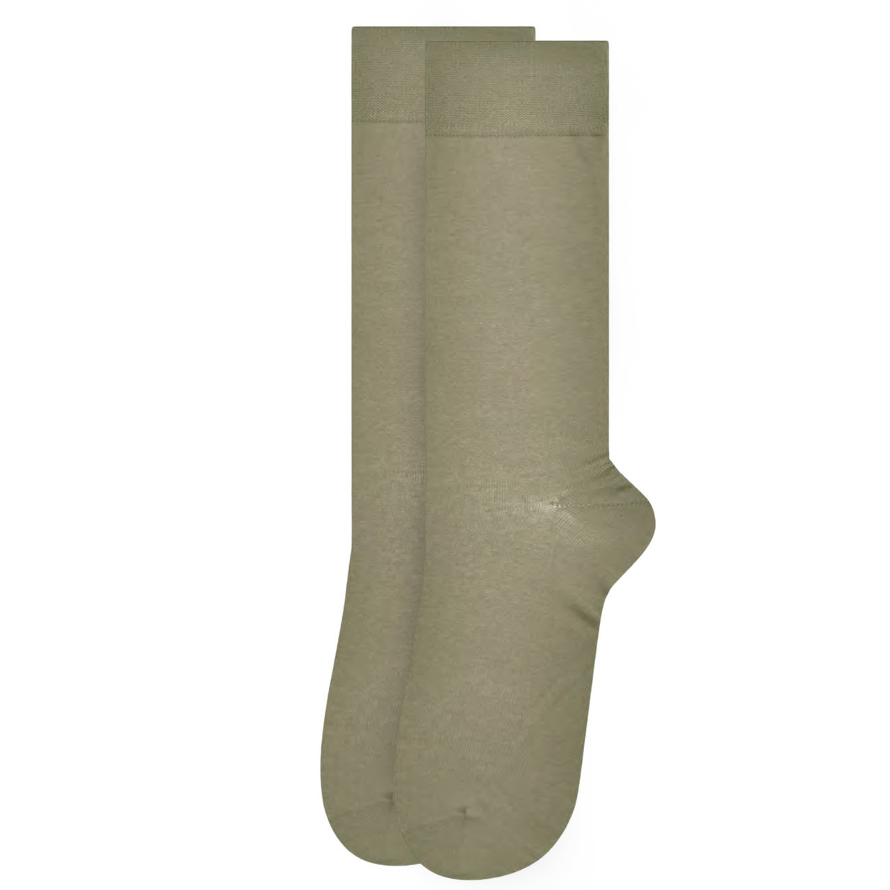 Men's Mid-Calf Dress Socks in Gleaming Silver