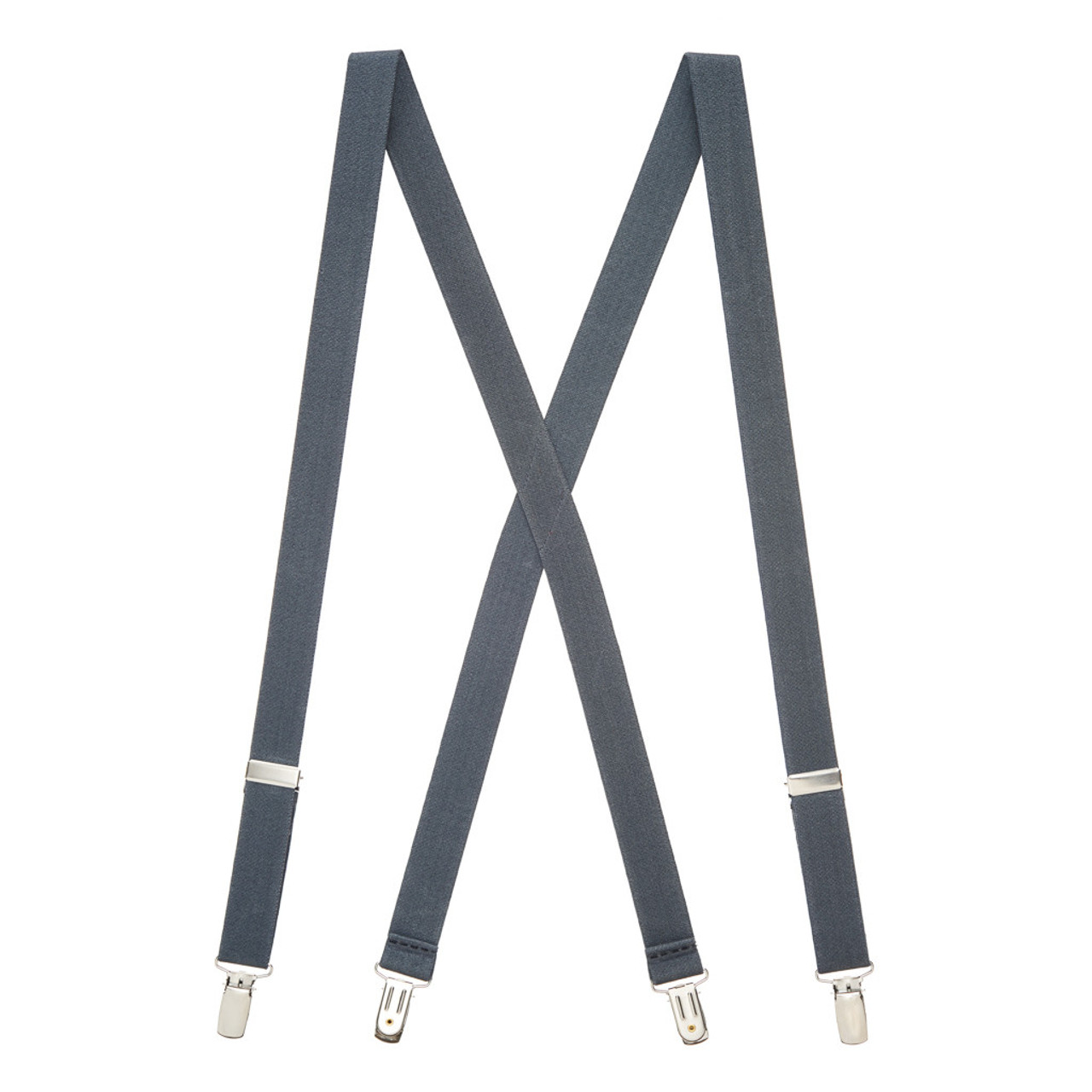 Wide Dark Grey Convertible Suspenders, In stock!