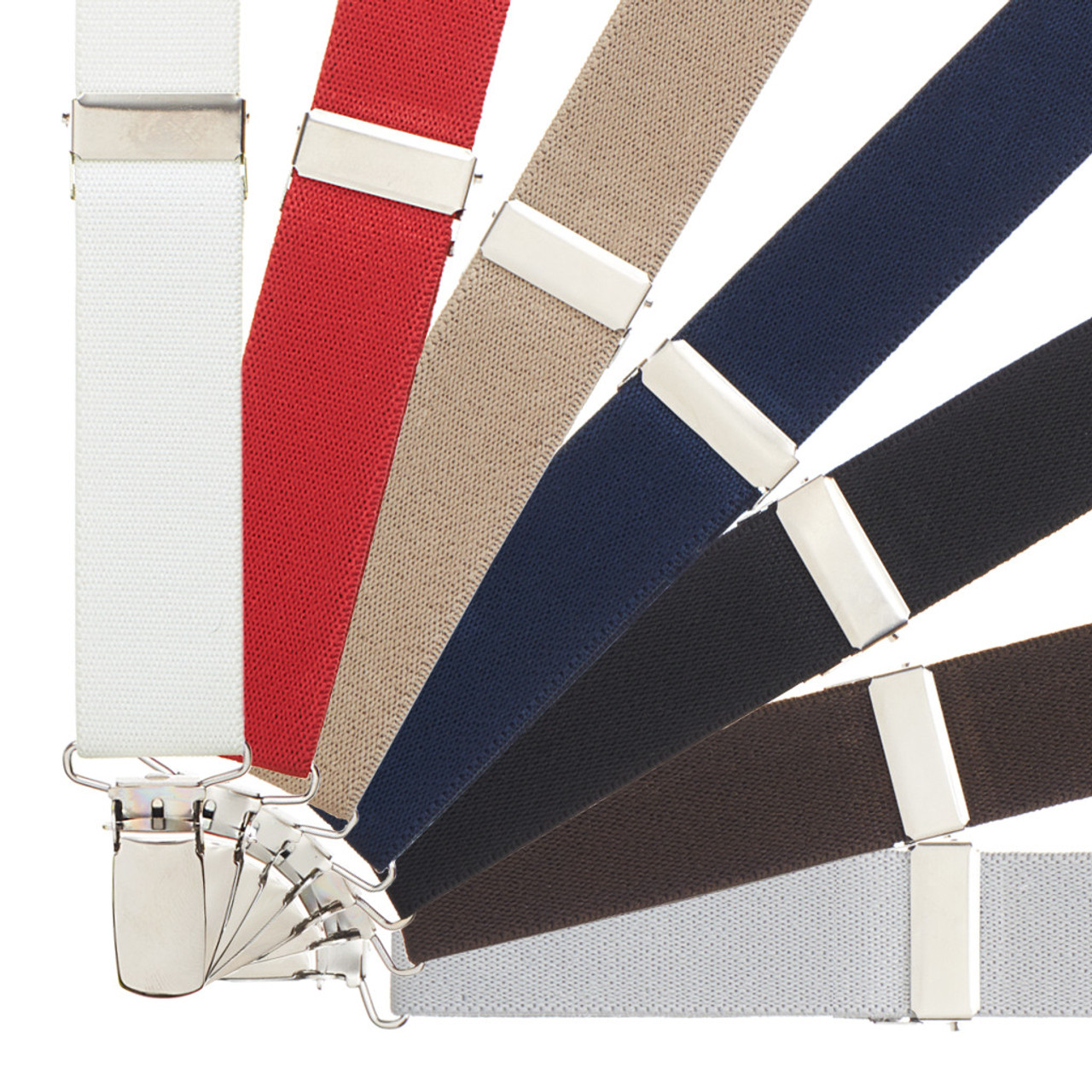 Canvas Old West Y-Back Button End Suspenders in Multiple colors and Sizes