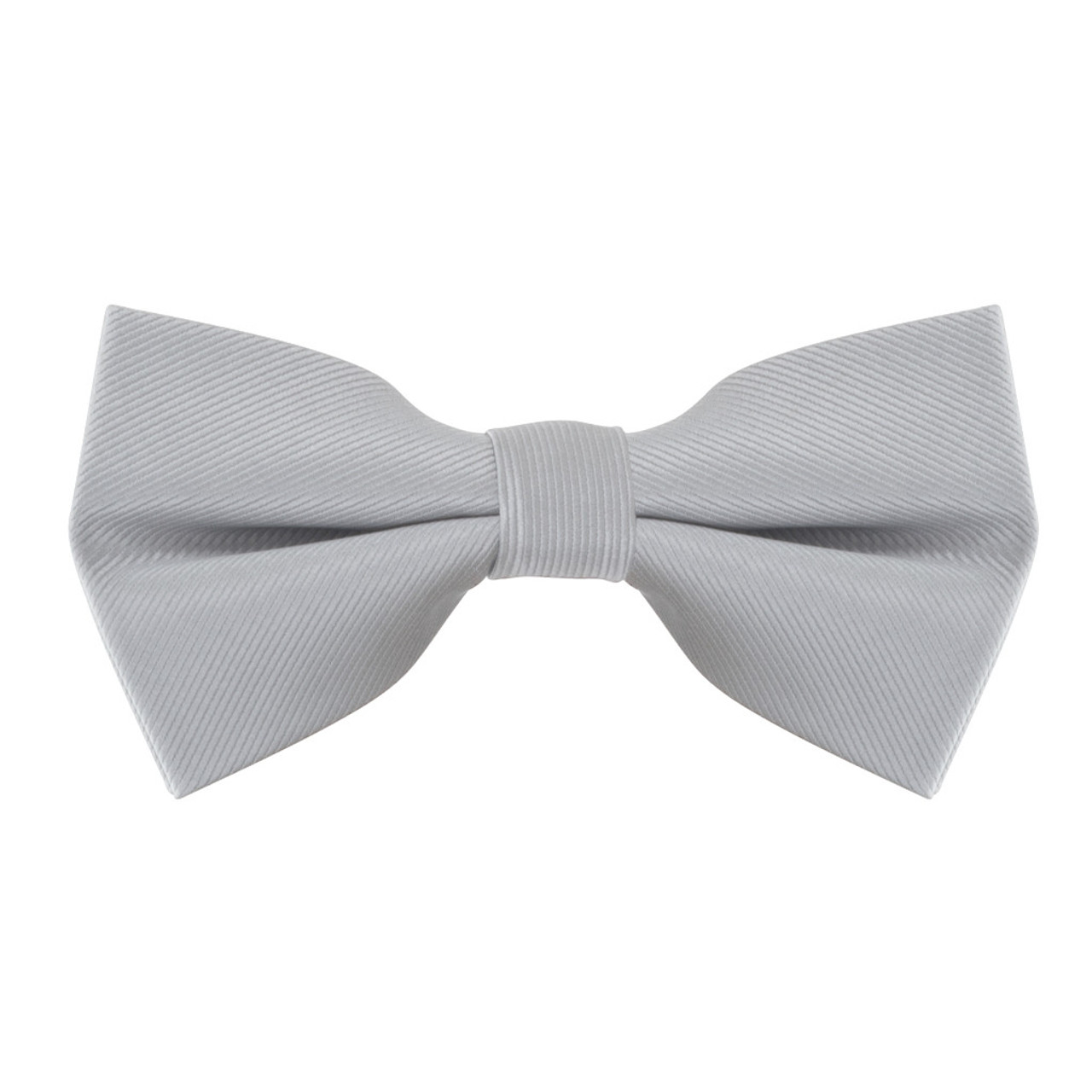 LIGHT GREY Bow Tie - Pre-Tied | SuspenderStore