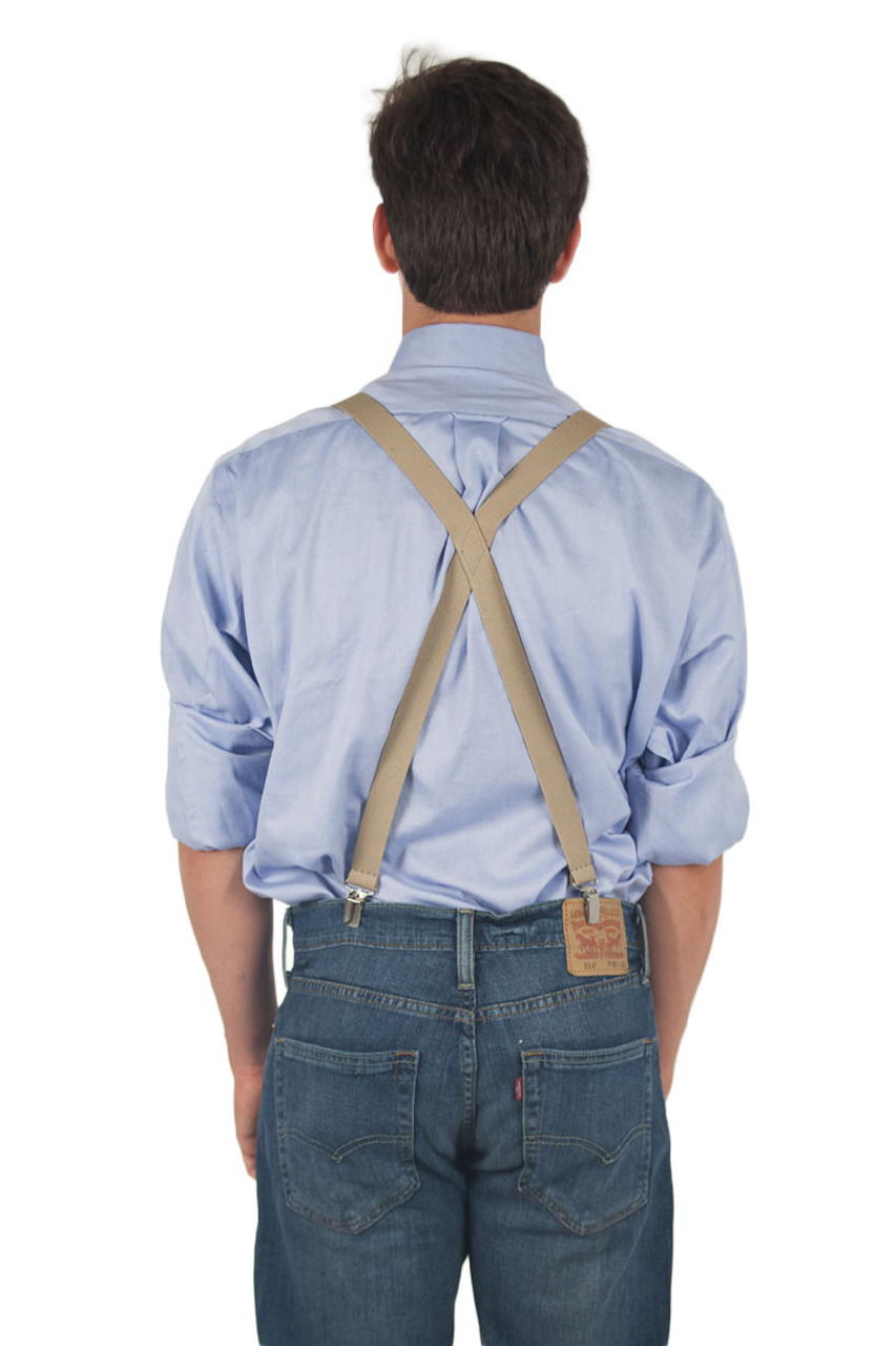 Tan Suspenders 1 Inch Wide | SuspenderStore