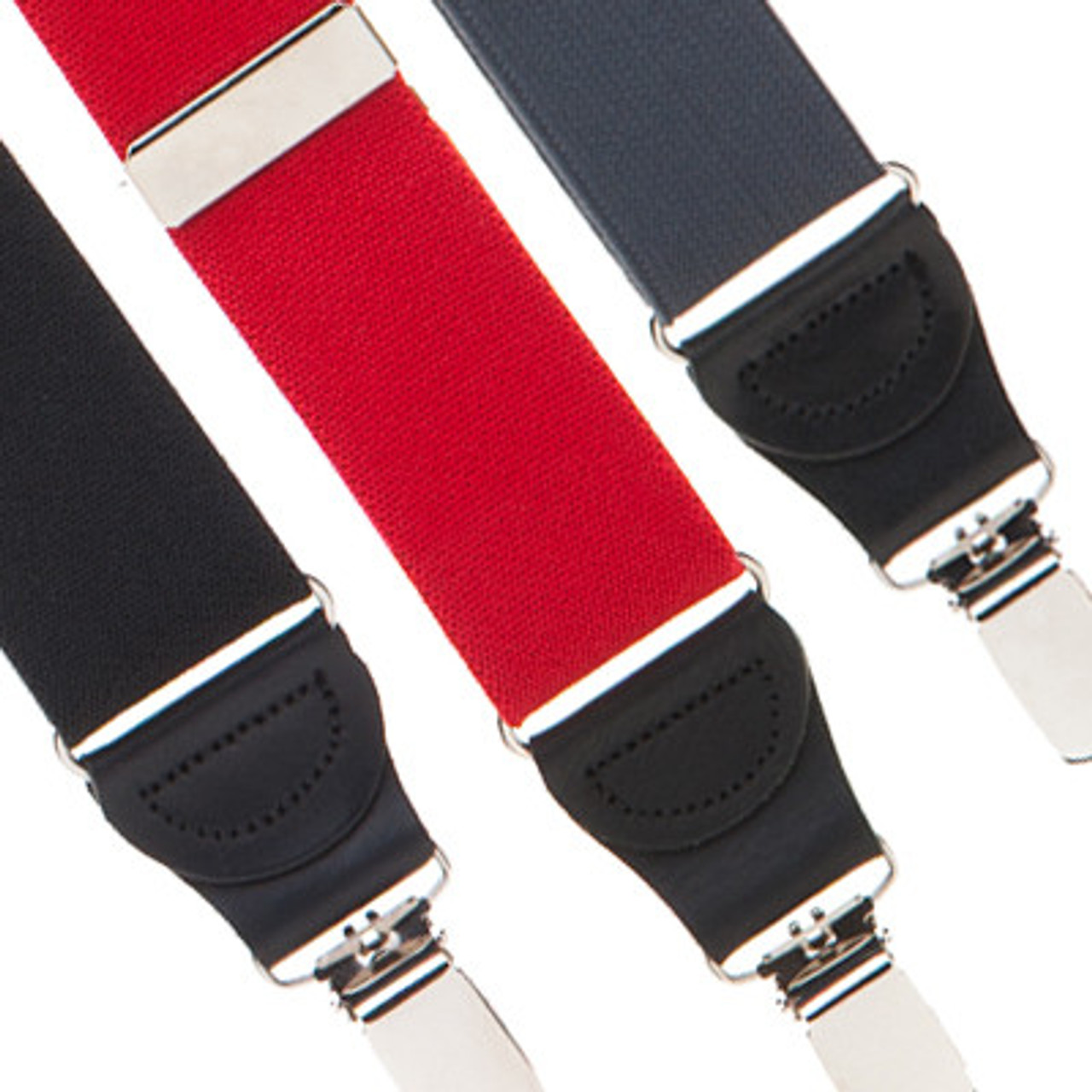 Unisex Stretchy Neon Elastic Clip On Suspenders