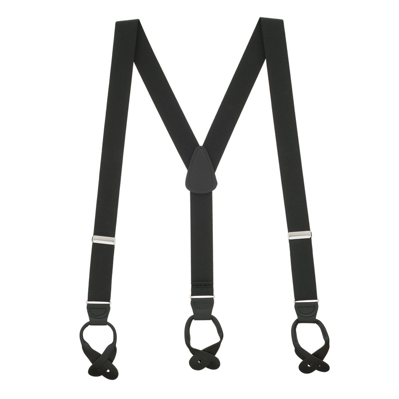 Clogger Button-On Suspenders - Black