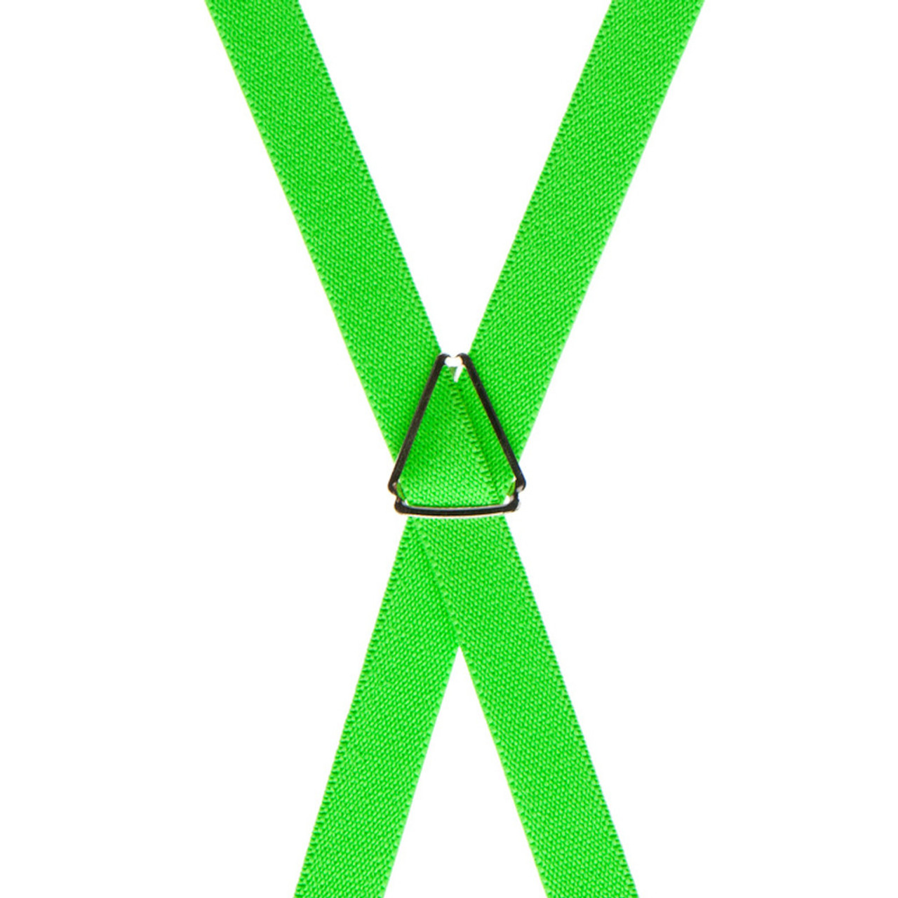 Wide Lime Green Split Button Suspenders, In stock!