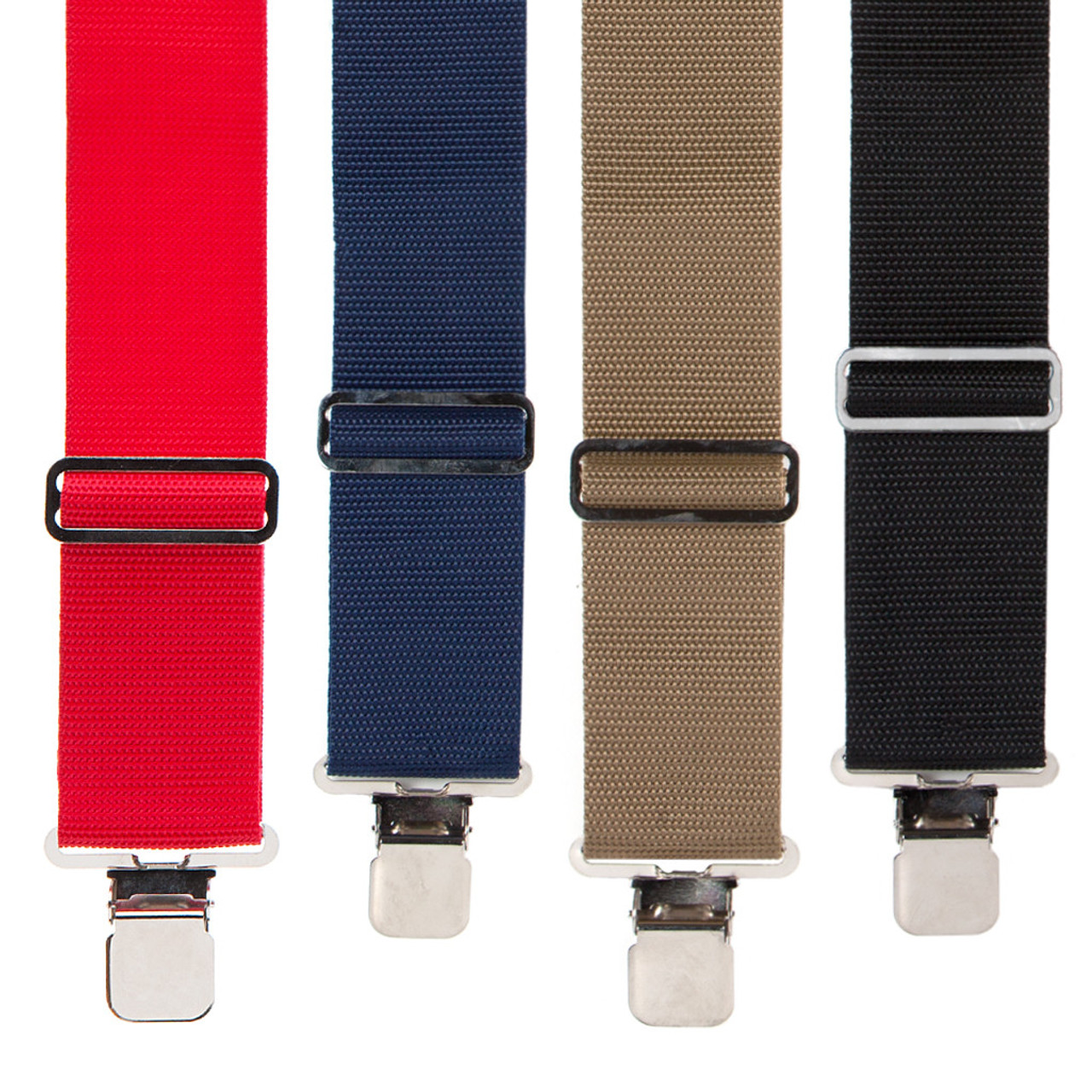 Grade Code Mens Suspenders X-Back 2'' Wide Adjustable Elastic Strong Clips  Suspenders （Black） at  Men's Clothing store