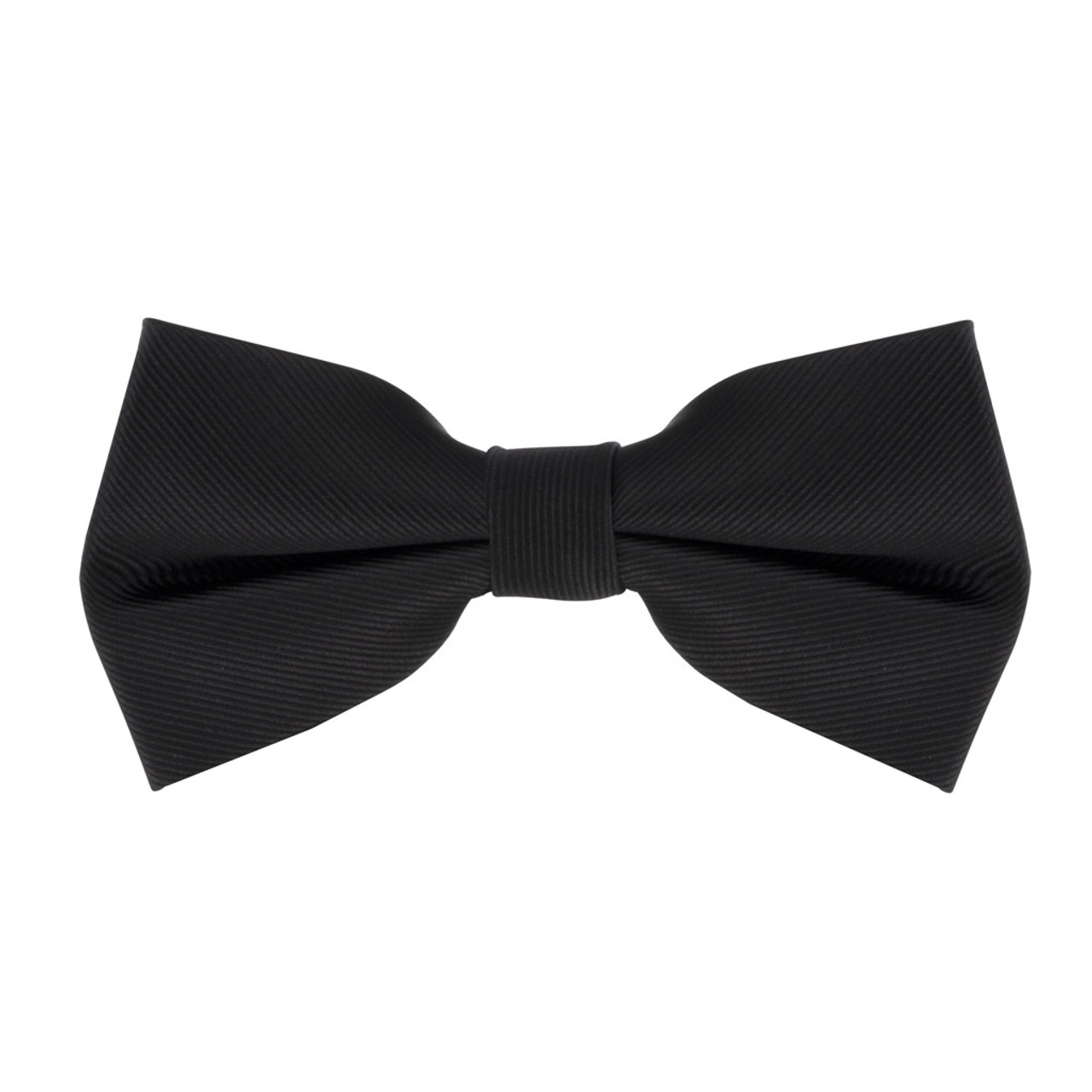 BLACK Bow Tie - Pre-Tied | SuspenderStore