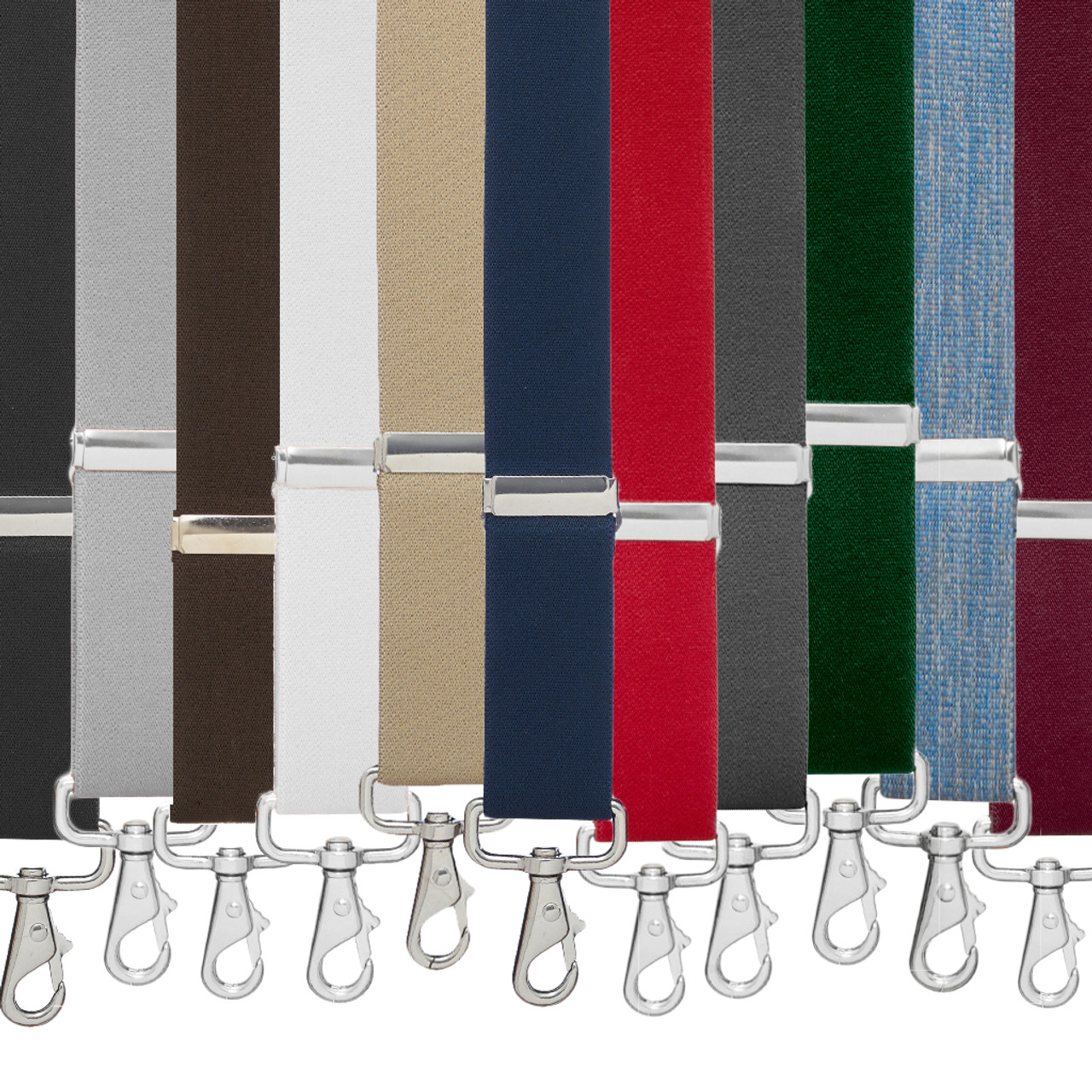 Y-Back Snap Suspenders (Nickle) - Logger Suspenders