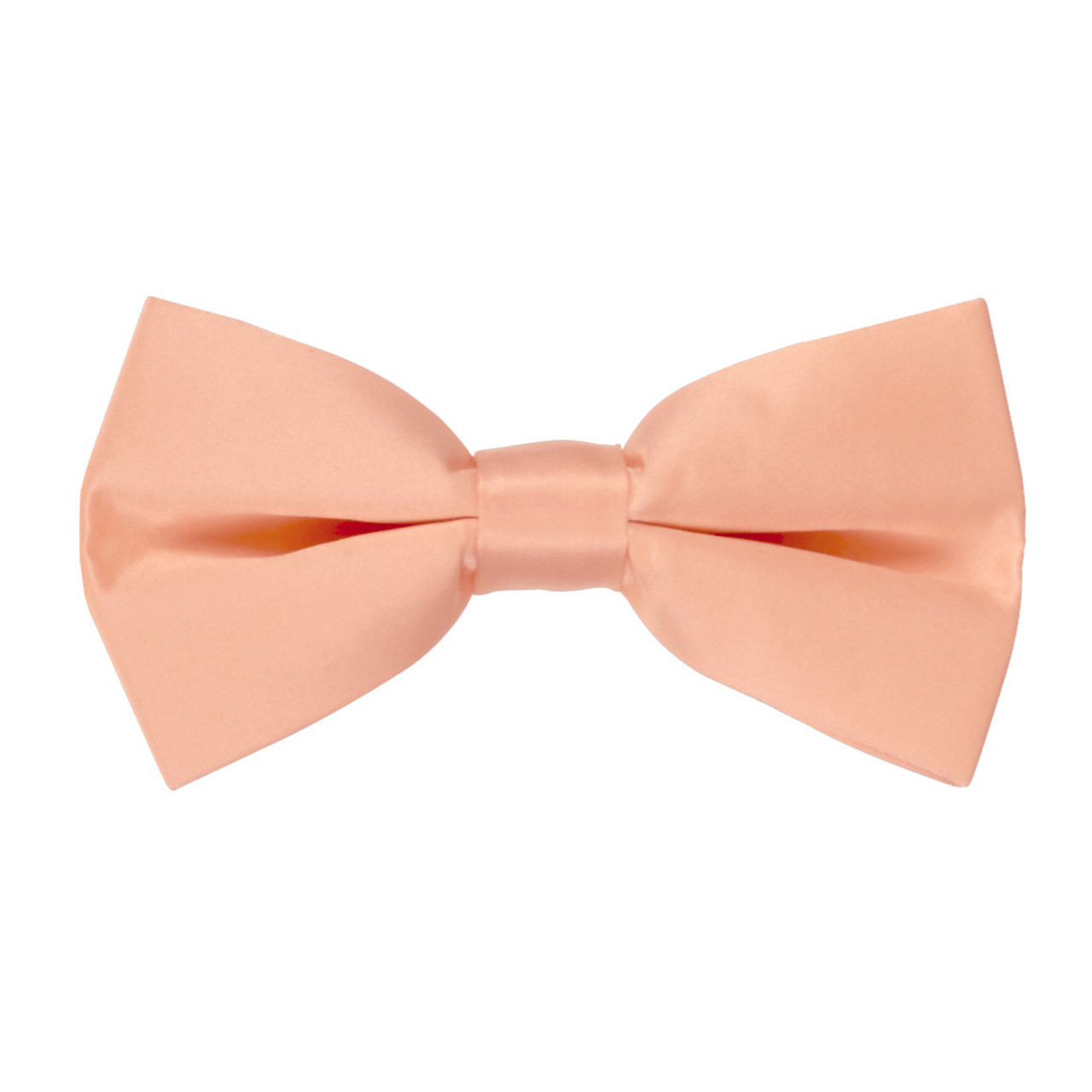 navy and peach bow tie