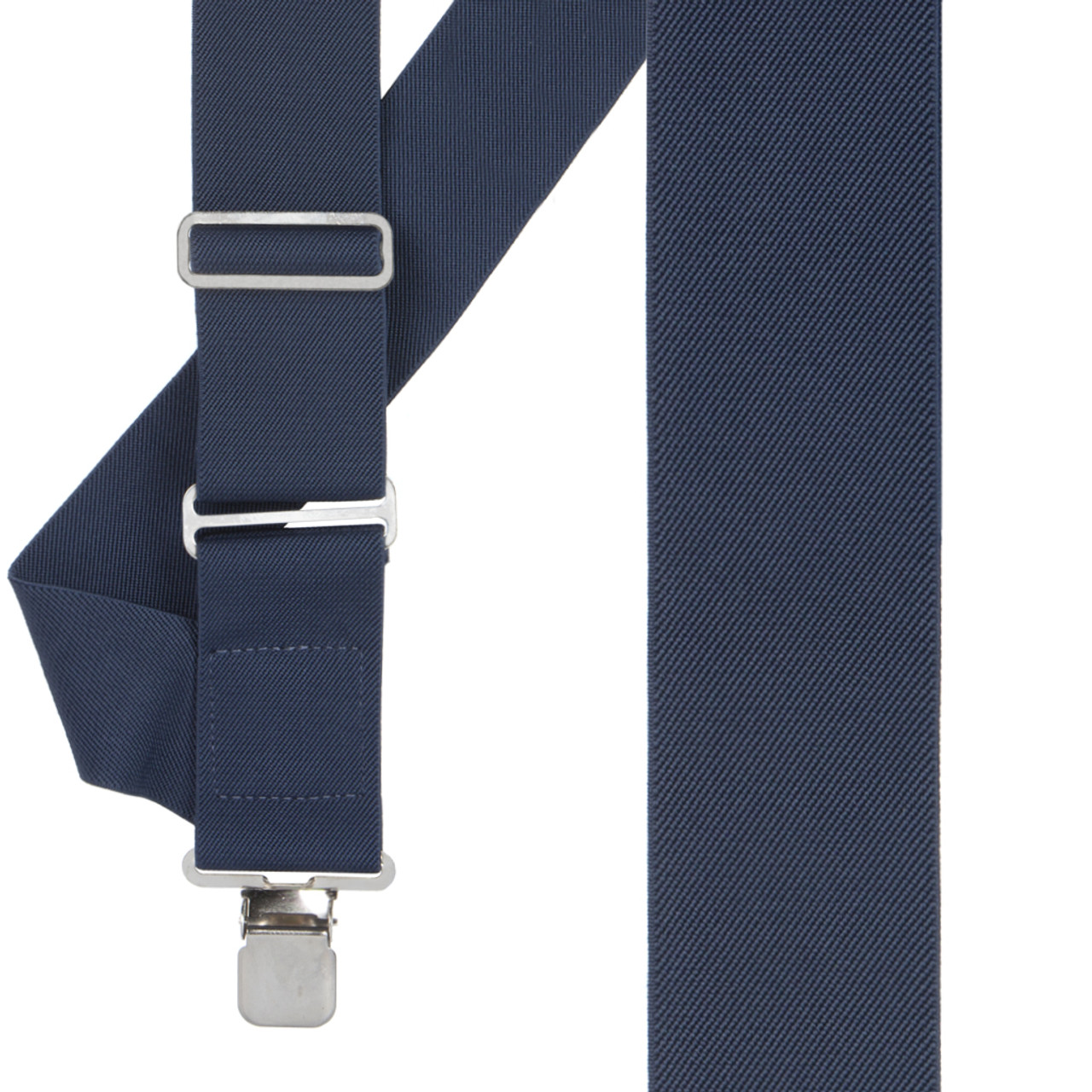 Navy Blue Side Clip Suspenders - Construction Clip