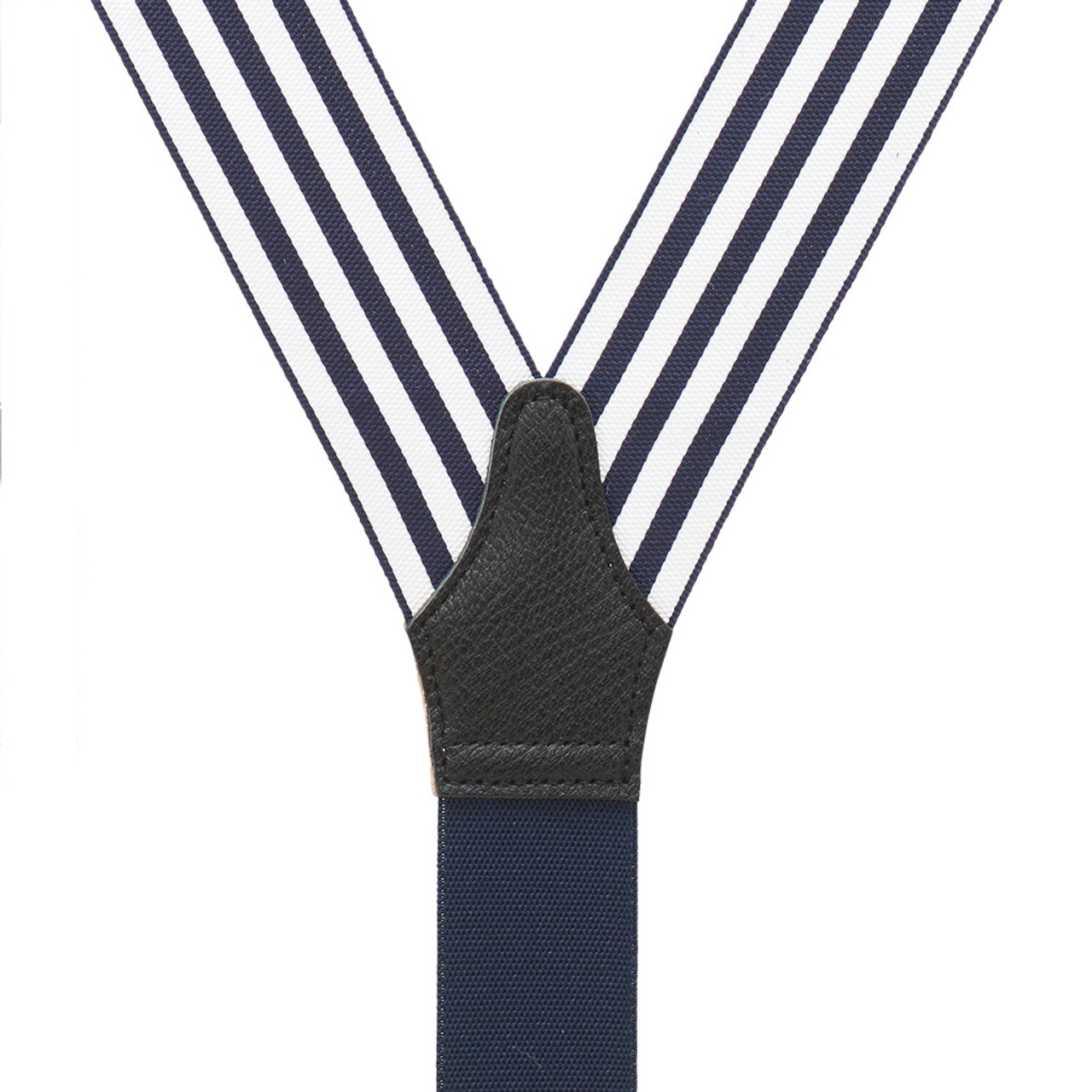 Navy Blue Barathea Tuxedo Silk Suspenders