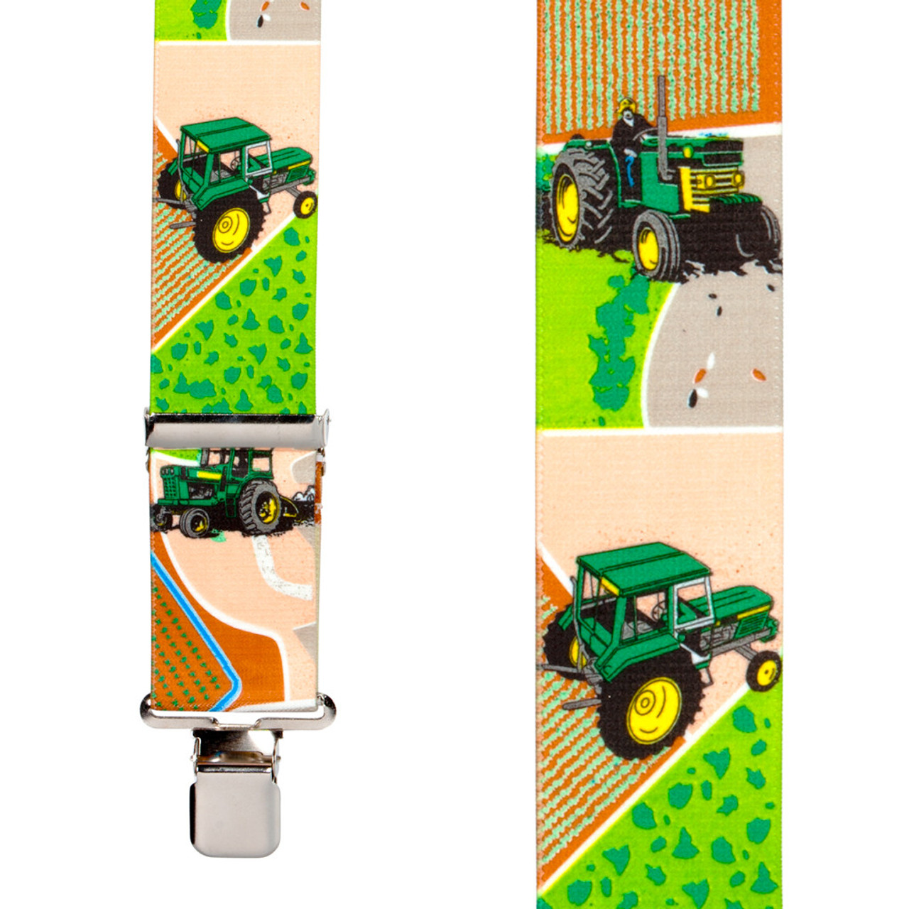 John Deere Tie and Green Suspenders Onesie or shirt Tractor. $19.99, via  .