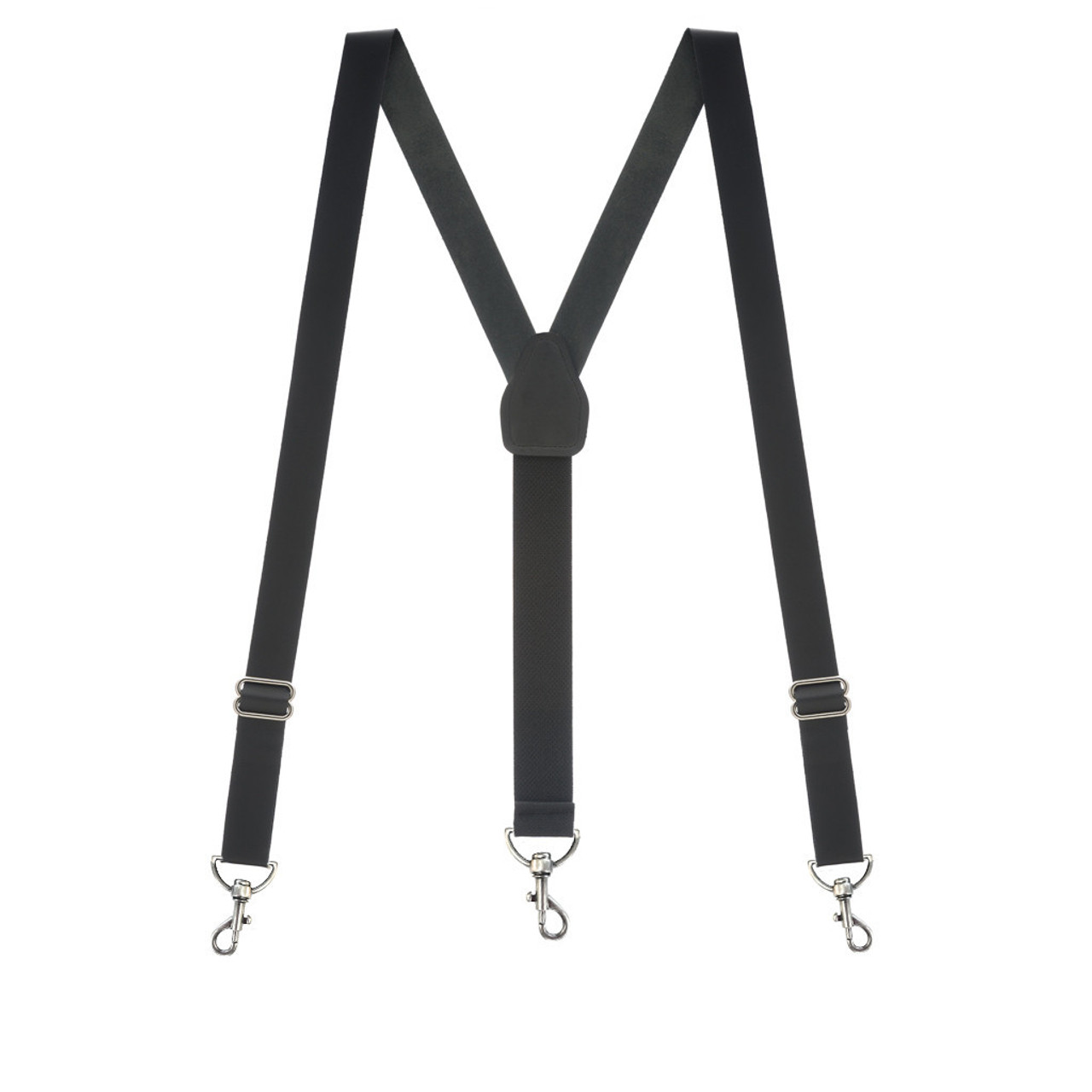 Leather Suspenders with Trigger Snaps Tan SuspenderStore