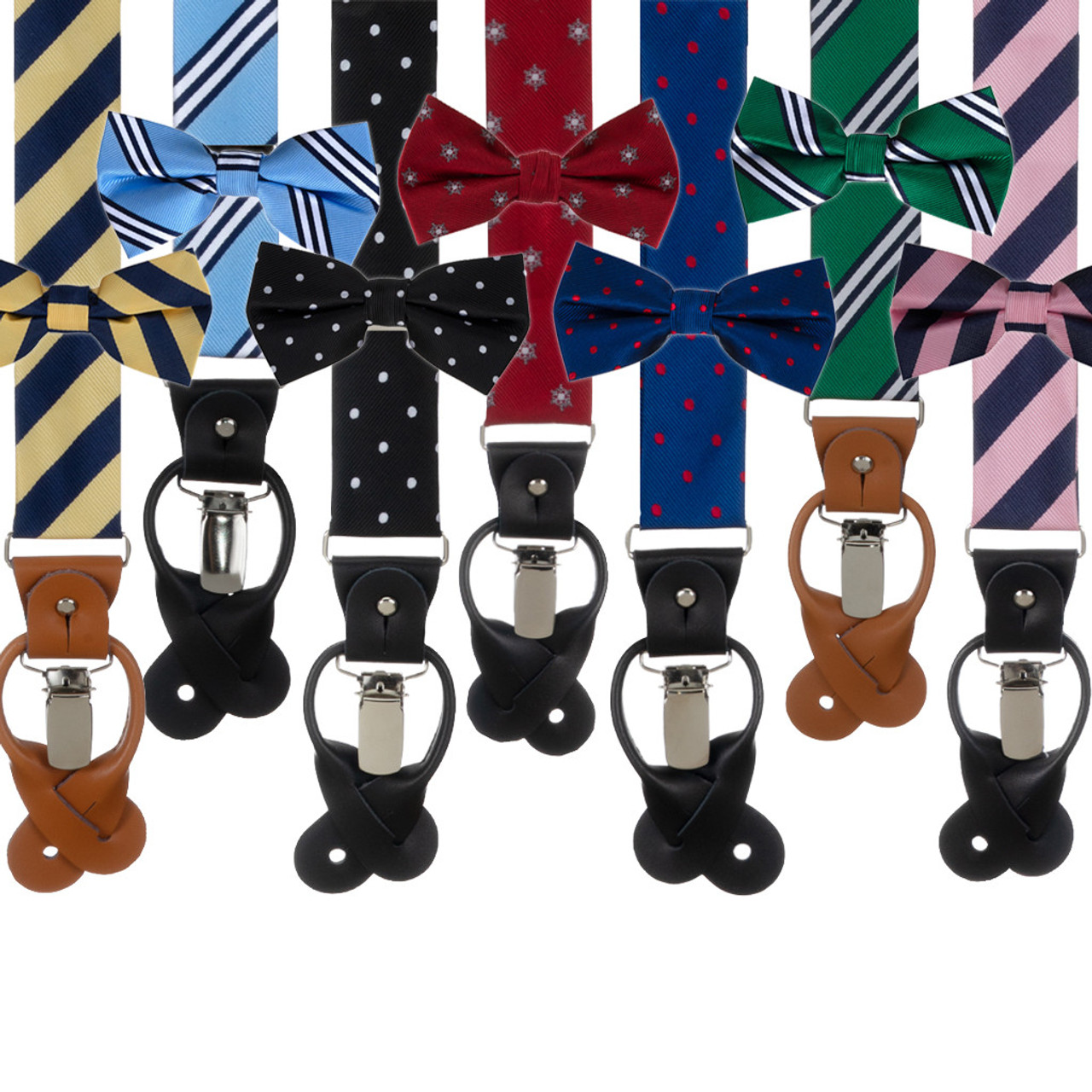 Oxford Kent Bow Tie & Suspender Sets