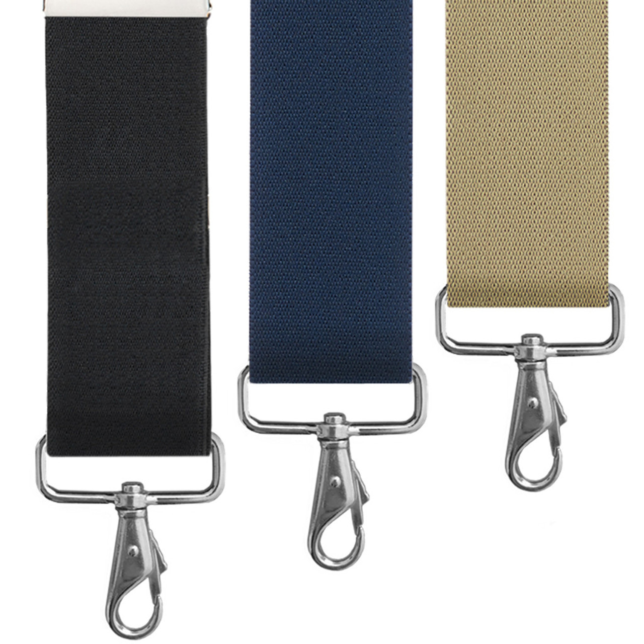 Big & Tall Suspenders - 2 Inch Wide Solid Trigger Snap