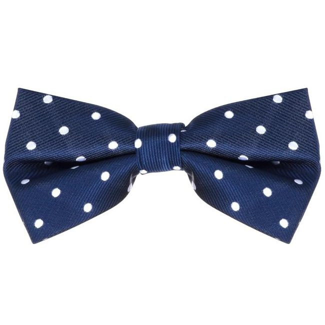 Coool Men's Black Bow Tie & Suspender Matching Set – White Small Dot, Wedding Tuxedo Accessory