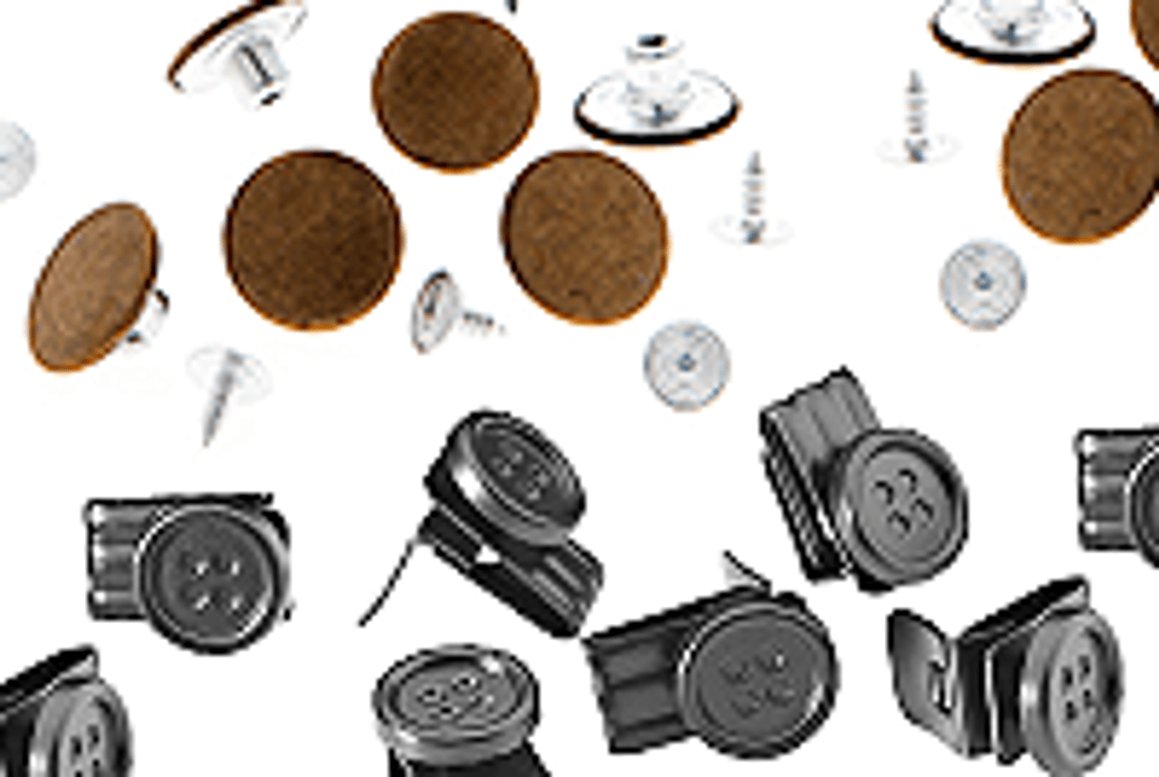 movable No-Sew EZ-Buttons Set of 6