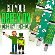 Get Your Green On with St. Paddy’s Day Suspenders!