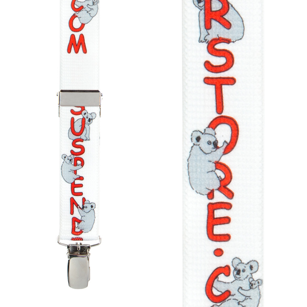 "Say No To Crack" Suspenders, Funny Suspenders, Novelty Suspenders